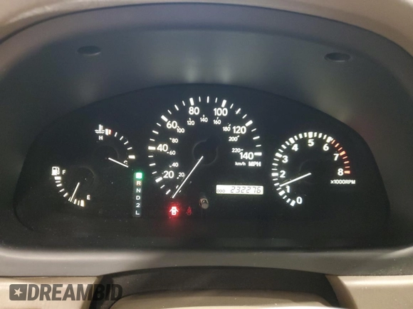 2003 Lexus RX 300 with VIN JTJHF10U030298982, listed as a Copart auction lot 61236885 with 232,276 mi miles and Non repairable. Bid and sale history available at DreamBid. Image 9.