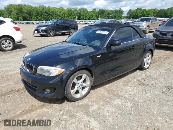 2013 BMW 1 Series 128i с VIN WBAUL7C51DVU08344, выставлен на аукционе Copart как лот 54878515 с пробегом Не указан миль и Списание • Salvage title. История ставок и продаж доступна на DreamBid. Изображение 1.