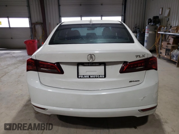 2016 Acura TLX Technology with VIN 19UUB3F52GA000510, listed as a Copart auction lot 53362095 with 72,704 mi miles and Salvage title. Bid and sale history available at DreamBid. Image 6.