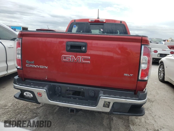 2016 GMC Canyon 4WD SLT with VIN 1GTG6DE32G1353013, listed as a Copart auction lot 75045154 with 0 mi miles and Non Repairable. Bid and sale history available at carsss.com. Image 6.