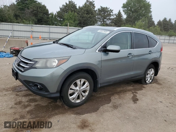 2012 Honda CR-V EX-L with VIN 5J6RM4H73CL016548, listed as a Copart auction lot 60822685 with 139,691 mi miles and Salvage title. Bid and sale history available at DreamBid. Image 1.