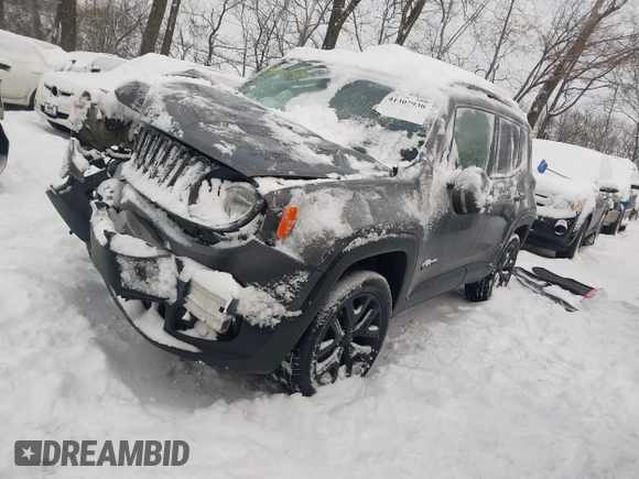 2017 Jeep Renegade Latitude with VIN ZACCJBBB7HPE68351, listed as a IAAI auction lot 41307930 with 129,422 mi miles. Bid and sale history available at carsss.com. Image 17.