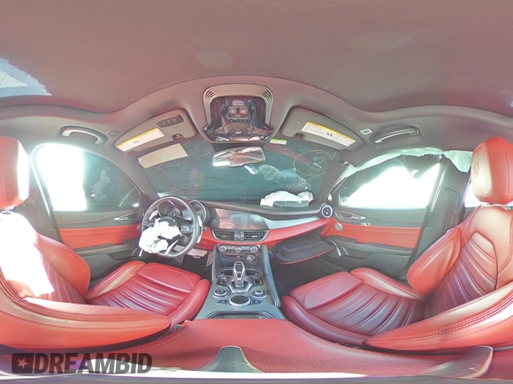 2020 Alfa Romeo Giulia Ti with VIN ZARFANBN2L7630245, listed as a Copart auction lot 84069784 with 0 mi miles and Salvage Title. Bid and sale history available at carsss.com. Image 12.