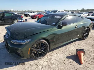 2021 BMW 4 Series 430i xDrive with VIN WBA73AP04MCG51086, listed as a Copart auction lot 48615345 with 36,513 mi miles and Salvage Title. Bid and sale history available at carsss.com. Image 1.