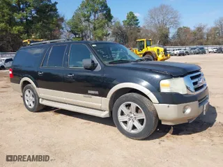 2007 Ford Expedition EL Eddie Bauer with VIN 1FMFK17557LA44057, listed as a IAAI auction lot 41519654 with 261,096 mi miles. Bid and sale history available at carsss.com. Image 1.