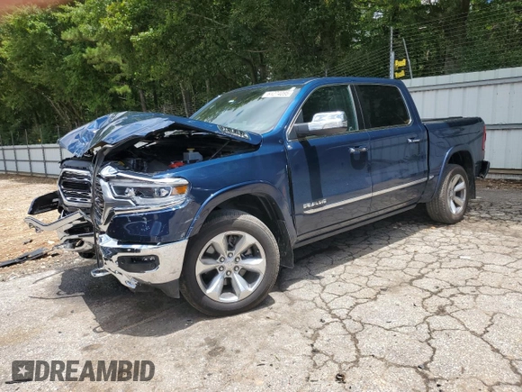 2022 Ram 1500 Limited z VIN 1C6SRFHT4NN164627, wystawiony jako Copart lot #61274095 z przebiegiem 37 403 mil mil oraz Szkoda całkowita • Salvage title. Historia ofert i sprzedaży dostępna na DreamBid. Obrazek 1.
