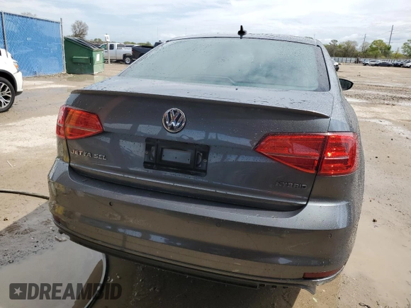 2015 Volkswagen Jetta Sedan Hybrid SEL Premium with VIN 3VW637AJ0FM314252, listed as a Copart auction lot 45937674 with 89,847 mi miles. Bid and sale history available at carsss.com. Image 6.