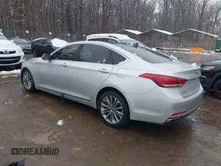 2017 Genesis G80 3.8L z VIN KMHGN4JE0HU203486, wystawiony jako IAAI lot #41571417 z przebiegiem 93 418 mil mil oraz . Historia ofert i sprzedaży dostępna na DreamBid. Obrazek 3.