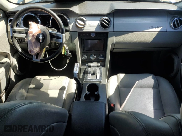 2007 Ford Mustang Deluxe with VIN 1ZVFT80N875349736, listed as a Copart auction lot 58098075 with 195,370 mi miles and Salvage title. Bid and sale history available at DreamBid. Image 8.