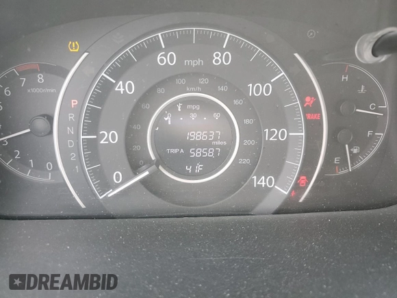 2014 Honda CR-V LX with VIN 5J6RM4H32EL075316, listed as a Copart auction lot 48077585 with 198,637 mi miles and Salvage Title. Bid and sale history available at carsss.com. Image 9.