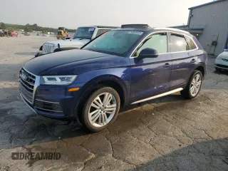 2018 Audi Q5 Premium Plus with VIN WA1BNAFY0J2011402, listed as a Copart auction lot 58985055 with Not provided miles and Salvage title. Bid and sale history available at DreamBid. Image 1.