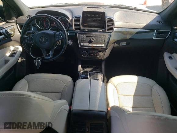 2017 Mercedes-Benz GLS 550 with VIN 4JGDF7DE2HA957424, listed as a Copart auction lot 63464655 with 97,616 mi miles and Salvage title. Bid and sale history available at DreamBid. Image 8.