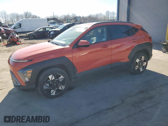 2024 Hyundai Kona SEL with VIN KM8HCCABXRU083319, listed as a Copart auction lot 49409135 with 14,085 mi miles and Salvage Title. Bid and sale history available at carsss.com. Image 1.