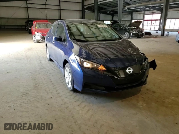 2025 Nissan LEAF S with VIN 1N4AZ1BV3SC560918, listed as a Copart auction lot 77446484 with 607 mi miles and Salvage Title. Bid and sale history available at carsss.com. Image 11.