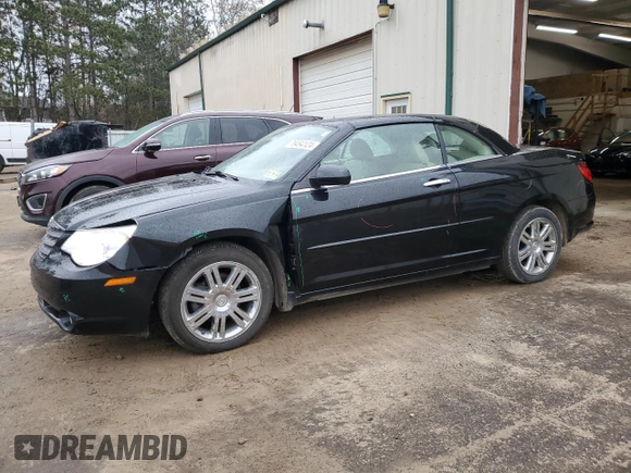 2008 Chrysler Sebring Limited with VIN 1C3LC65MX8N635460, listed as a Copart auction lot 79494124 with 172,572 mi miles and Salvage Title. Bid and sale history available at carsss.com. Image 1.