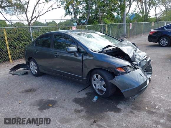 2010 Honda Civic LX with VIN 2HGFA1F58AH561450, listed as a IAAI auction lot 42155330 with 108,569 mi miles and . Bid and sale history available at DreamBid. Image 1.