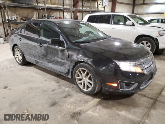 2012 Ford Fusion SEL with VIN 3FAHP0JA4CR363160, listed as a Copart auction lot 47241235 with 161,046 mi miles and Salvage Title. Bid and sale history available at carsss.com. Image 4.