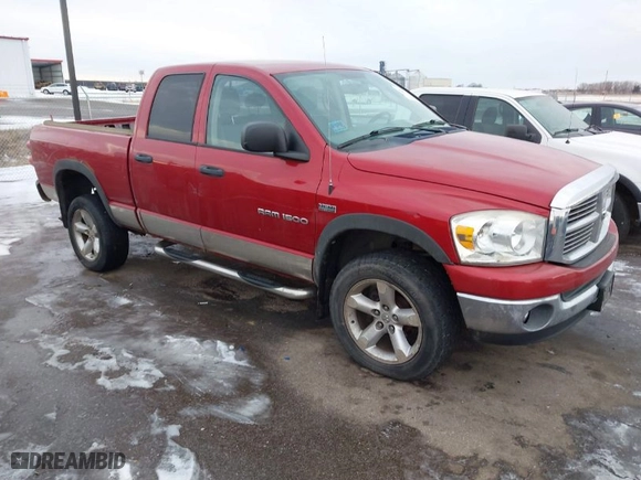 2007 Dodge Ram 1500 Laramie with VIN 1D7HU18237S252462, listed as a IAAI auction lot 41288154 with 179,220 mi miles. Bid and sale history available at carsss.com. Image 1.