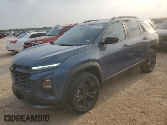 2025 Chevrolet Equinox FWD LT with VIN 3GNAXHEG3SL230407, listed as a Copart auction lot 51582905 with 4,639 mi miles and Salvage Title. Bid and sale history available at DreamBid. Image 1.