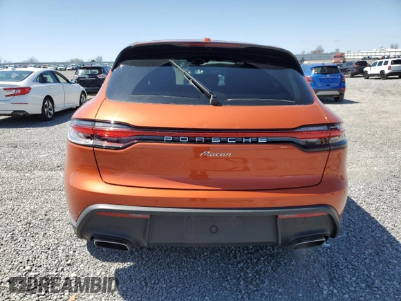 2025 Porsche Macan z VIN WP1AA2A59SLB01593, wystawiony jako Copart lot #50846695 z przebiegiem 5 487 mil mil oraz Szkoda całkowita • Salvage title. Historia ofert i sprzedaży dostępna na DreamBid. Obrazek 6.