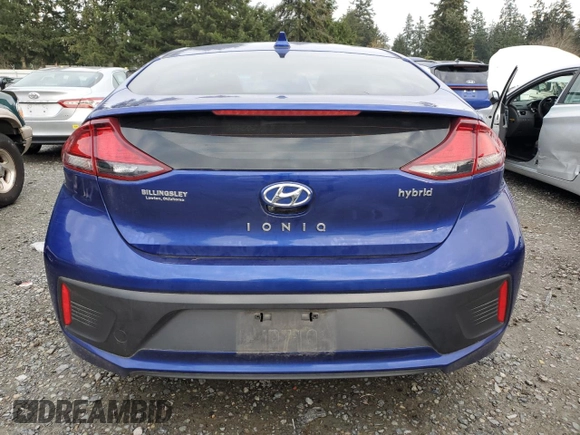 2021 Hyundai Ioniq SE with VIN KMHC75LCXMU248732, listed as a Copart auction lot 85271834 with 57,935 mi miles and Salvage Title. Bid and sale history available at DreamBid. Image 6.