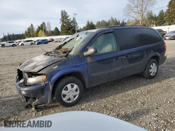 2005 Dodge Caravan with VIN 1D4GP24R25B197329, listed as a Copart auction lot 52169725 with 0 mi miles and Non Repairable. Bid and sale history available at carsss.com. Image 1.