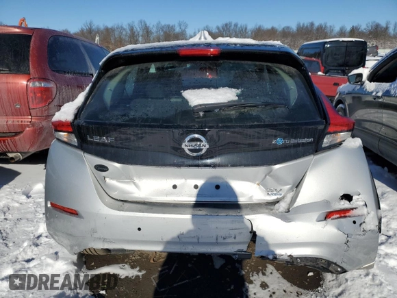2020 Nissan LEAF SV Plus with VIN 1N4BZ1CP0LC309828, listed as a Copart auction lot 89184875 with Not Provided miles and Salvage Title. Bid and sale history available at DreamBid. Image 6.