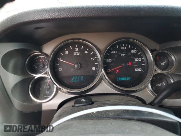 2007 Chevrolet Silverado 1500 Work Truck with VIN 2GCEC13C971507034, listed as a Copart auction lot 53682795 with 208,043 mi miles and Salvage Title. Bid and sale history available at DreamBid. Image 9.