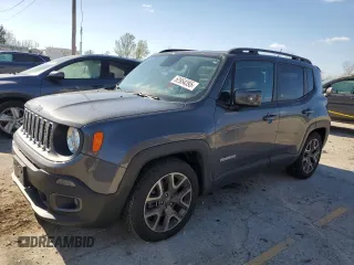 2017 Jeep Renegade Latitude z VIN ZACCJABB5HPF18349, wystawiony jako Copart lot #52954395 z przebiegiem 82 270 mil mil oraz Szkoda całkowita • Salvage title. Historia ofert i sprzedaży dostępna na DreamBid. Obrazek 1.