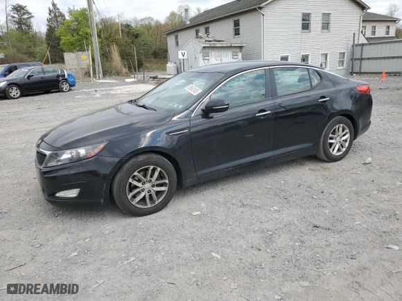 2012 Kia Optima LX with VIN KNAGM4A71C5297449, listed as a Copart auction lot 53663185 with 0 mi miles and Salvage Title. Bid and sale history available at carsss.com. Image 1.