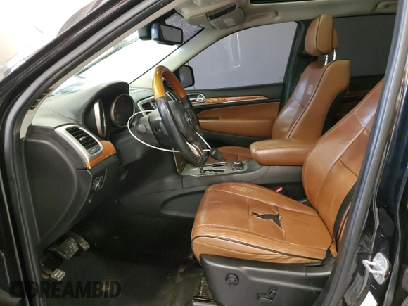 2013 Jeep Grand Cherokee Overland with VIN 1C4RJFCT5DC640710, listed as a Copart auction lot 41474875 with 223,668 mi miles and Clean Title. Bid and sale history available at carsss.com. Image 7.