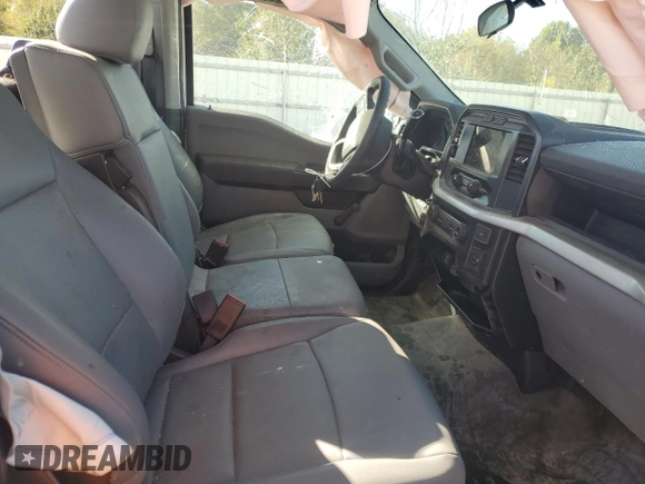 2022 Ford F-150 XL with VIN 1FTMF1EB5NKE26035, listed as a Copart auction lot 76379644 with 21,168 mi miles and Salvage title. Bid and sale history available at DreamBid. Image 10.