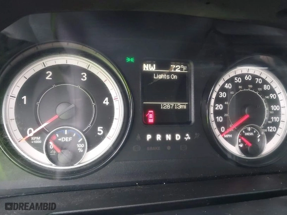 2018 Ram 2500 Tradesman with VIN 3C6UR5HL5JG399270, listed as a IAAI auction lot 41134177 with 128,713 mi miles. Bid and sale history available at carsss.com. Image 7.