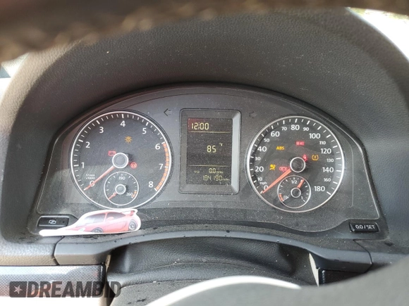 2010 Volkswagen Jetta Wolfsburg Edition with VIN 3VWRJ7AJ6AM069257, listed as a Copart auction lot 73433594 with 184,190 mi miles and Salvage title. Bid and sale history available at DreamBid. Image 9.