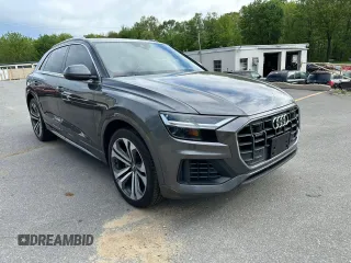 2019 Audi Q8 Premium Plus z VIN WA1BVAF15KD012411, wystawiony jako Copart lot #57753065 z przebiegiem 79 676 mil mil oraz Czysty tytuł • Clean title. Historia ofert i sprzedaży dostępna na DreamBid. Obrazek 4.