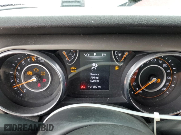 2018 Jeep Wrangler Unlimited Sport S с VIN 1C4HJXDG9JW320898, выставлен на аукционе Copart как лот 54693785 с пробегом 101 380 миль миль и Списание • Salvage title. История ставок и продаж доступна на DreamBid. Изображение 9.