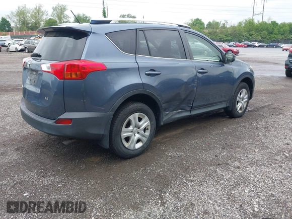 2013 Toyota RAV4 LE with VIN JTMZFREV1D5010172, listed as a IAAI auction lot 42205217 with 118,924 mi miles and . Bid and sale history available at DreamBid. Image 4.