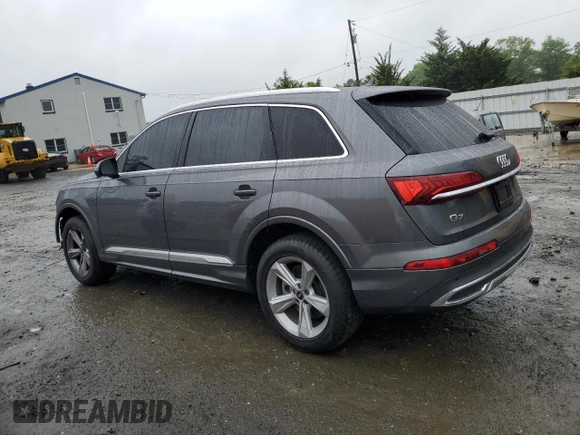 2021 Audi Q7 Premium with VIN WA1AJAF73MD023311, listed as a Copart auction lot 57396725 with 94,655 mi miles and Salvage title. Bid and sale history available at DreamBid. Image 2.
