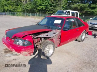 1988 Ford Mustang with VIN 1FABP41E3JF149982, listed as a IAAI auction lot 42564315 with 83,479 mi miles and . Bid and sale history available at DreamBid. Image 2.