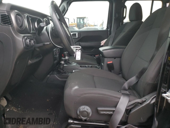 2023 Jeep Wrangler Sport S with VIN 1C4HJXDN1PW596242, listed as a Copart auction lot 82020314 with 30,061 mi miles and Salvage title. Bid and sale history available at DreamBid. Image 7.