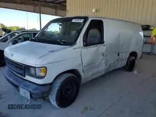 2002 Ford Econoline Cargo with VIN 1FTRE14292HB60778, listed as a Copart auction lot 74345234 with 173,366 mi miles and Salvage Title. Bid and sale history available at DreamBid. Image 1.