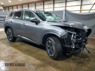 2025 Nissan Rogue SV with VIN 5N1BT3BA7SC764724, listed as a Copart auction lot 55484785 with 23,710 mi miles and Non Repairable. Bid and sale history available at DreamBid. Image 4.