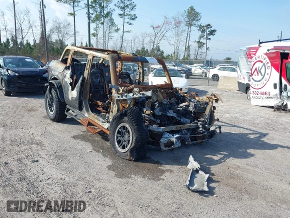 2023 Ford Bronco with VIN 1FMEE5DP4PLB62794, listed as a IAAI auction lot 39088662 with Not provided miles and . Bid and sale history available at DreamBid. Image 1.