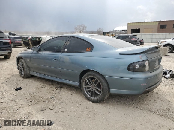 2006 Pontiac GTO with VIN 6G2VX12UX6L568021, listed as a Copart auction lot 48713835 with 0 mi miles and Salvage Title. Bid and sale history available at carsss.com. Image 2.