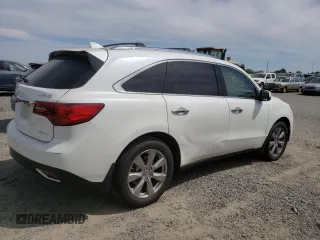 2016 Acura MDX w/Advance with VIN 5FRYD4H91GB029793, listed as a Copart auction lot 52974795 with 75,543 mi miles and Salvage Title. Bid and sale history available at carsss.com. Image 3.