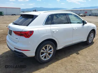 2023 Audi Q3 S line Premium with VIN WA1DECF32P1089395, listed as a IAAI auction lot 42726165 with 48,093 mi miles and . Bid and sale history available at DreamBid. Image 4.