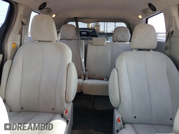 2012 Toyota Sienna with VIN 5TDKA3DC6CS010187, listed as a Copart auction lot 86885234 with 145,745 mi miles and Salvage Title. Bid and sale history available at DreamBid. Image 10.