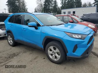 2021 Toyota RAV4 Hybrid LE with VIN 2T3MWRFV6MW114352, listed as a Copart auction lot 48451135 with 118,835 mi miles and Salvage Title. Bid and sale history available at carsss.com. Image 4.
