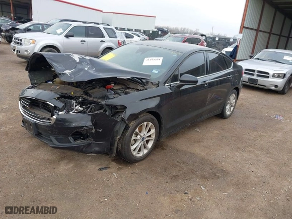 2020 Ford Fusion SE with VIN 3FA6P0HD3LR188567, listed as a IAAI auction lot 41494204 with 57,360 mi miles. Bid and sale history available at carsss.com. Image 2.