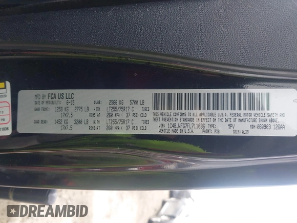 2015 Jeep Wrangler Unlimited Rubicon z VIN 1C4BJWFG7FL711036, wystawiony jako IAAI lot #41604648 z przebiegiem 167 678 mil mil oraz . Historia ofert i sprzedaży dostępna na DreamBid. Obrazek 9.
